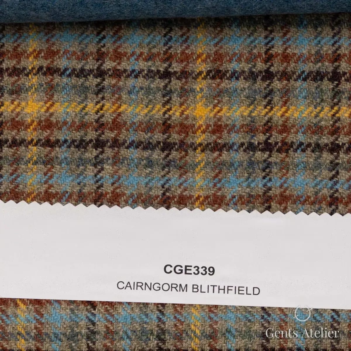 Образец ткани Marton Mills CGE339 с этикеткой, коричневый
