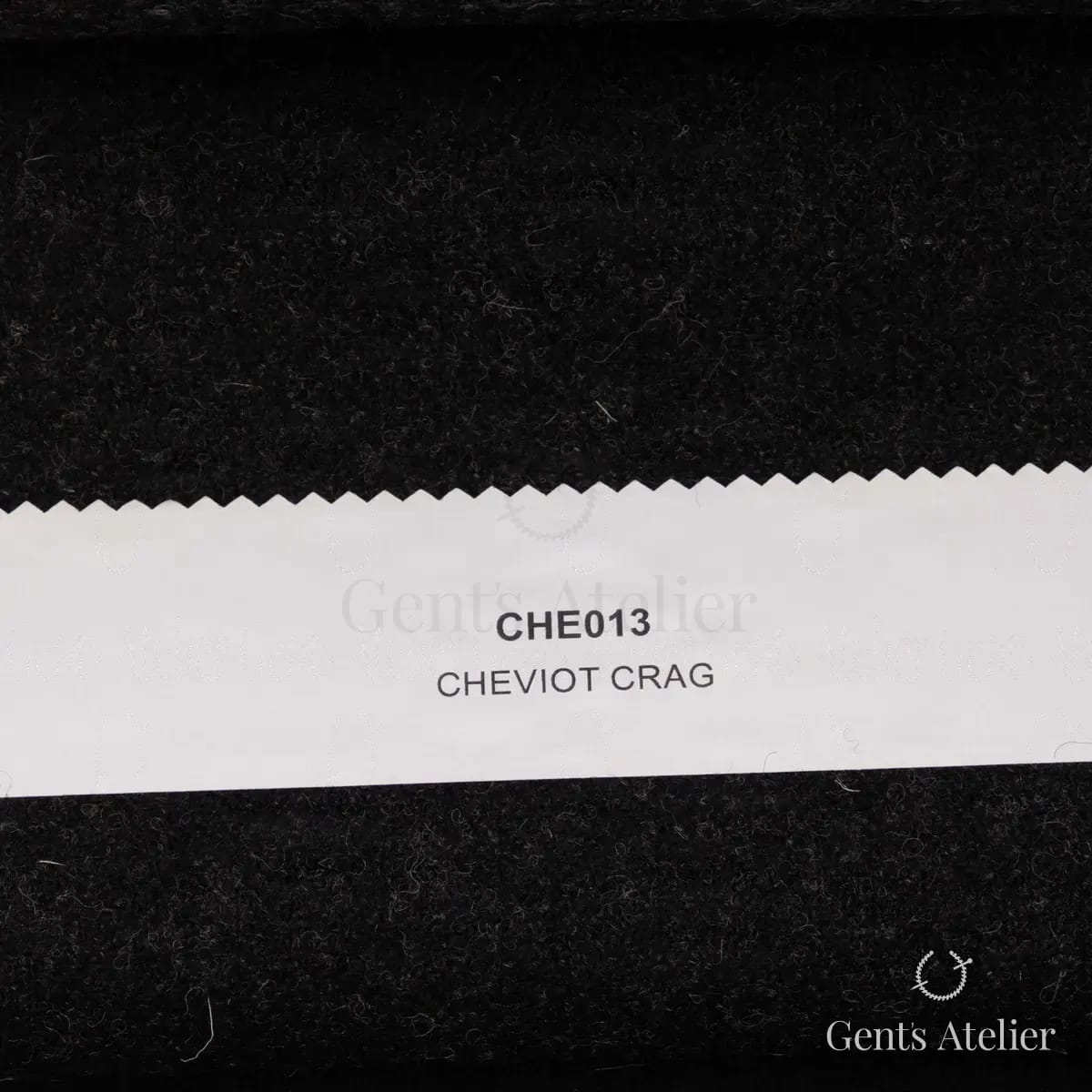Образец ткани Marton Mills CHE013 с этикеткой, чёрный