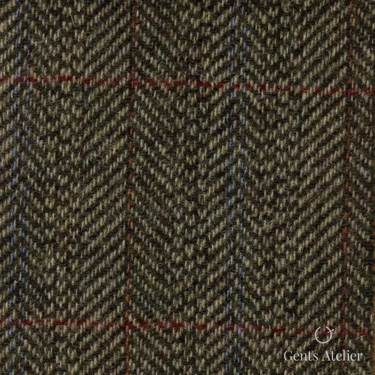 Пальто из Abraham Moon & Sons HR WOOL 3310W/A01 — оливковый, 100% шерсть