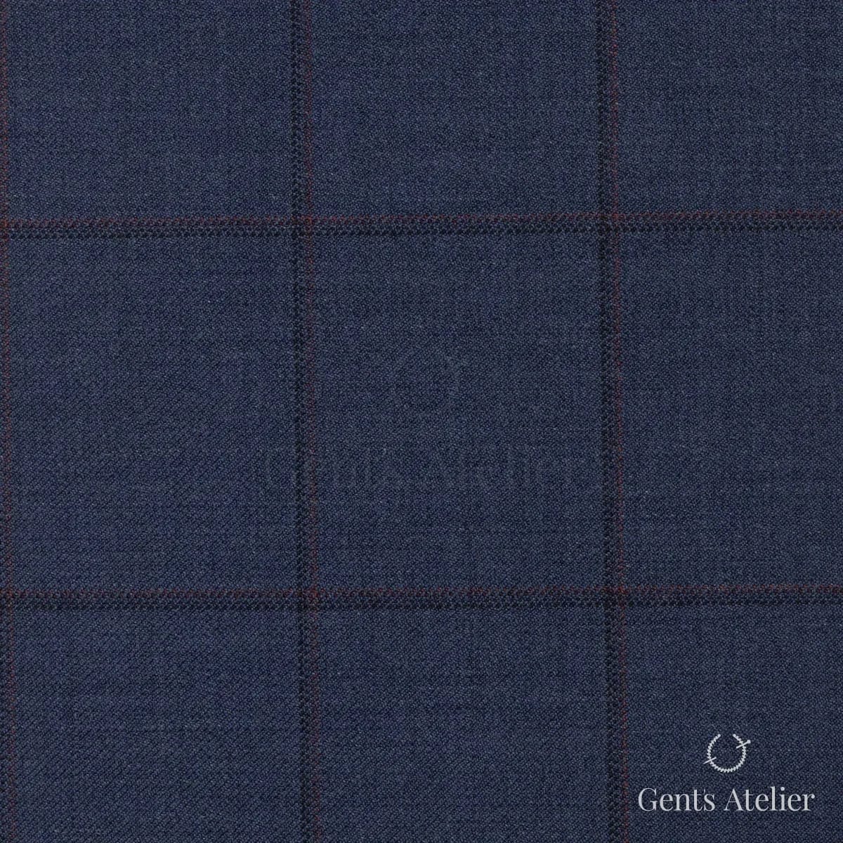 Костюм из Scabal 1501904 — серо-синий, 100%WO