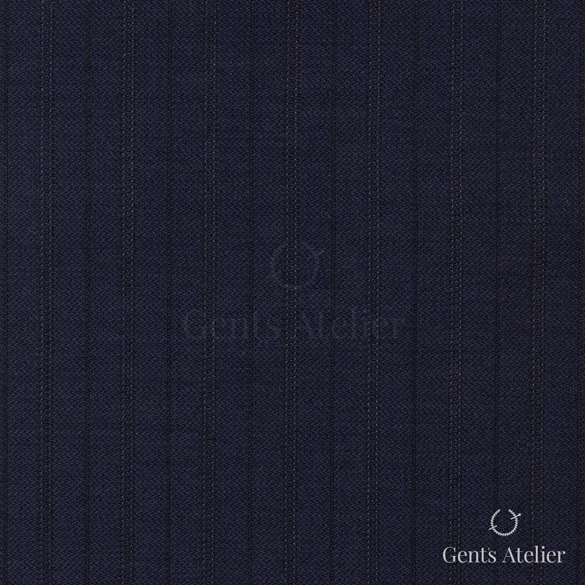 Костюм из Scabal 1501935 — тёмно-синий с белой полоской, 100%WO