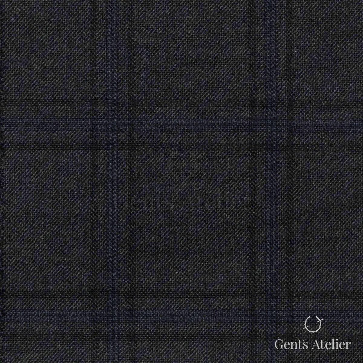 Костюм из Scabal 1502501 — тёмно-серый антрацит с синеватым отливом, 100%WO