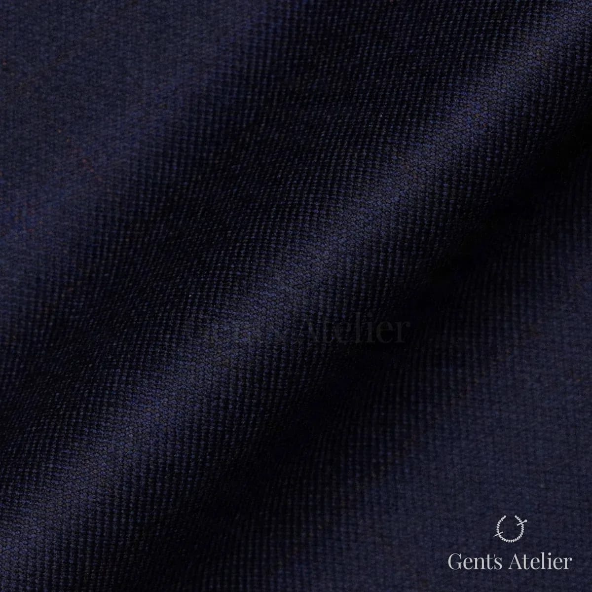 Костюм из Scabal 1502513 — тёмно-синий меланжевый с рыжими вкраплениями, 100%WO