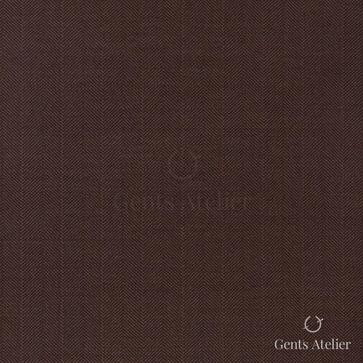 Костюм из Scabal 1502156 — тёмно-коричневый, Шерсть + шёлк