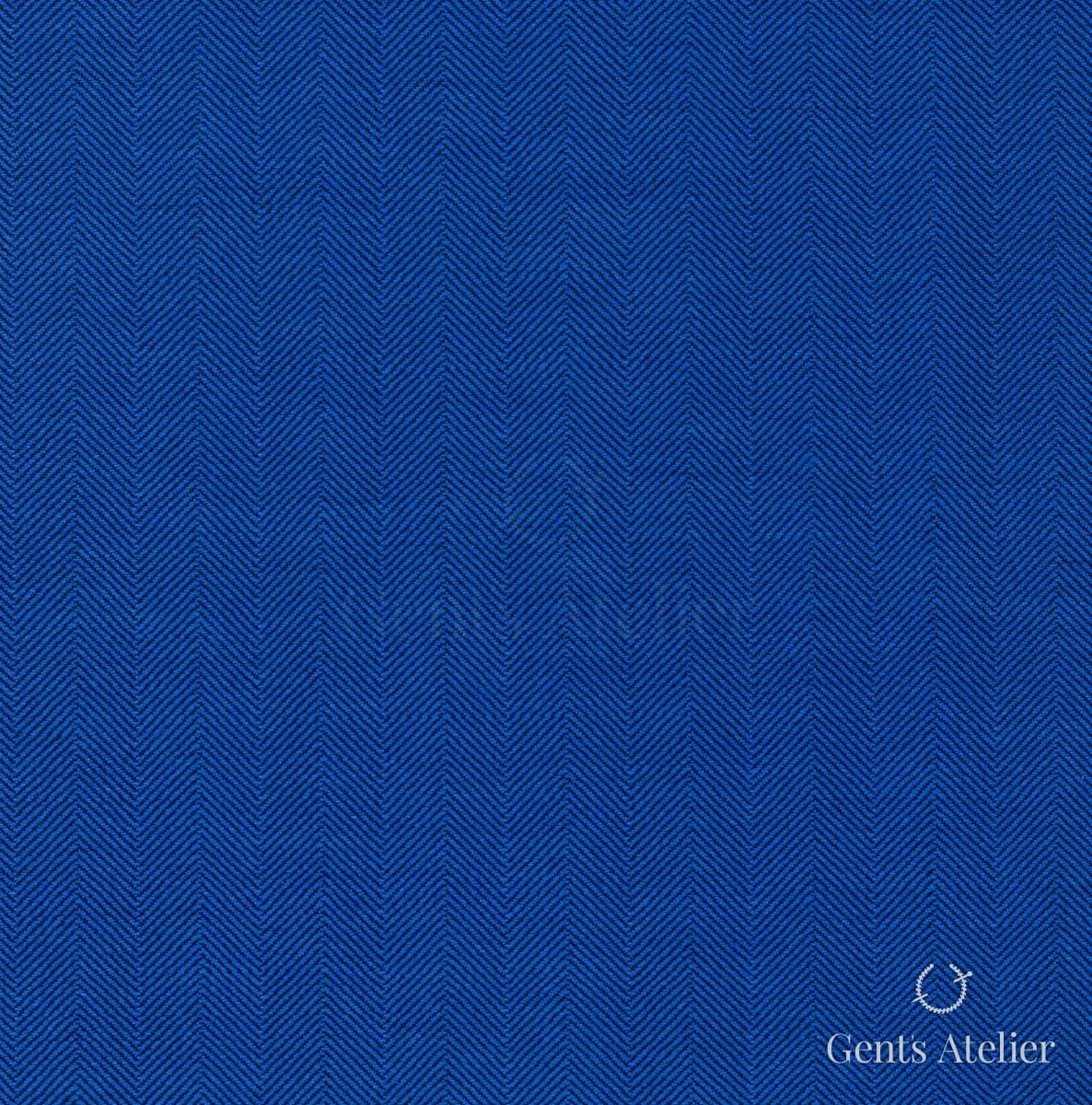 Костюм из Scabal 1502158 — ярко-синий (кобальт), Шерсть + шёлк