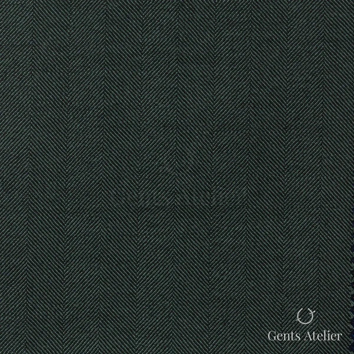 Костюм из Scabal 1502162 — тёмно-зелёный, Шерсть + шёлк