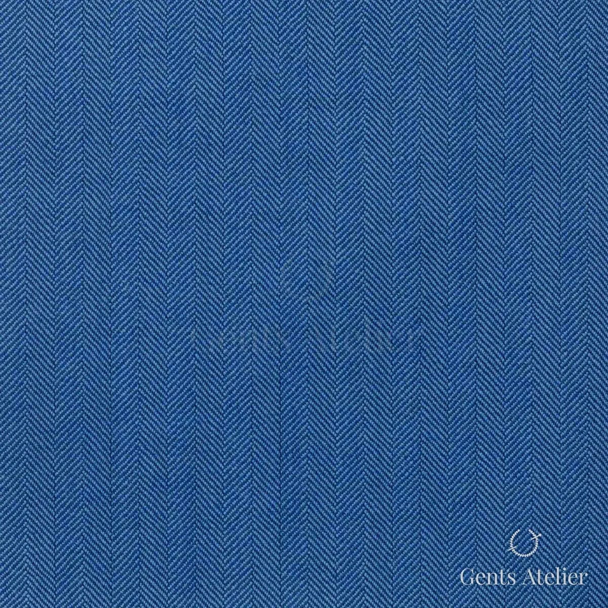 Костюм из Scabal 1502167 — джинсово-синий, Шерсть + шёлк