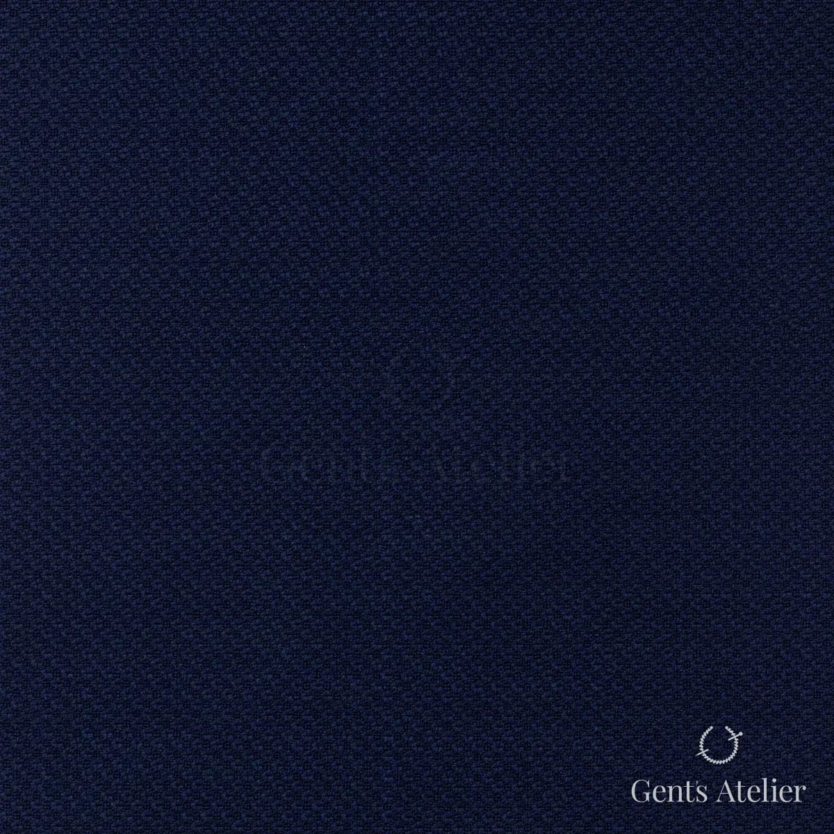 Костюм из Scabal 1502173 — тёмно-синий (пике), Шерсть + шёлк