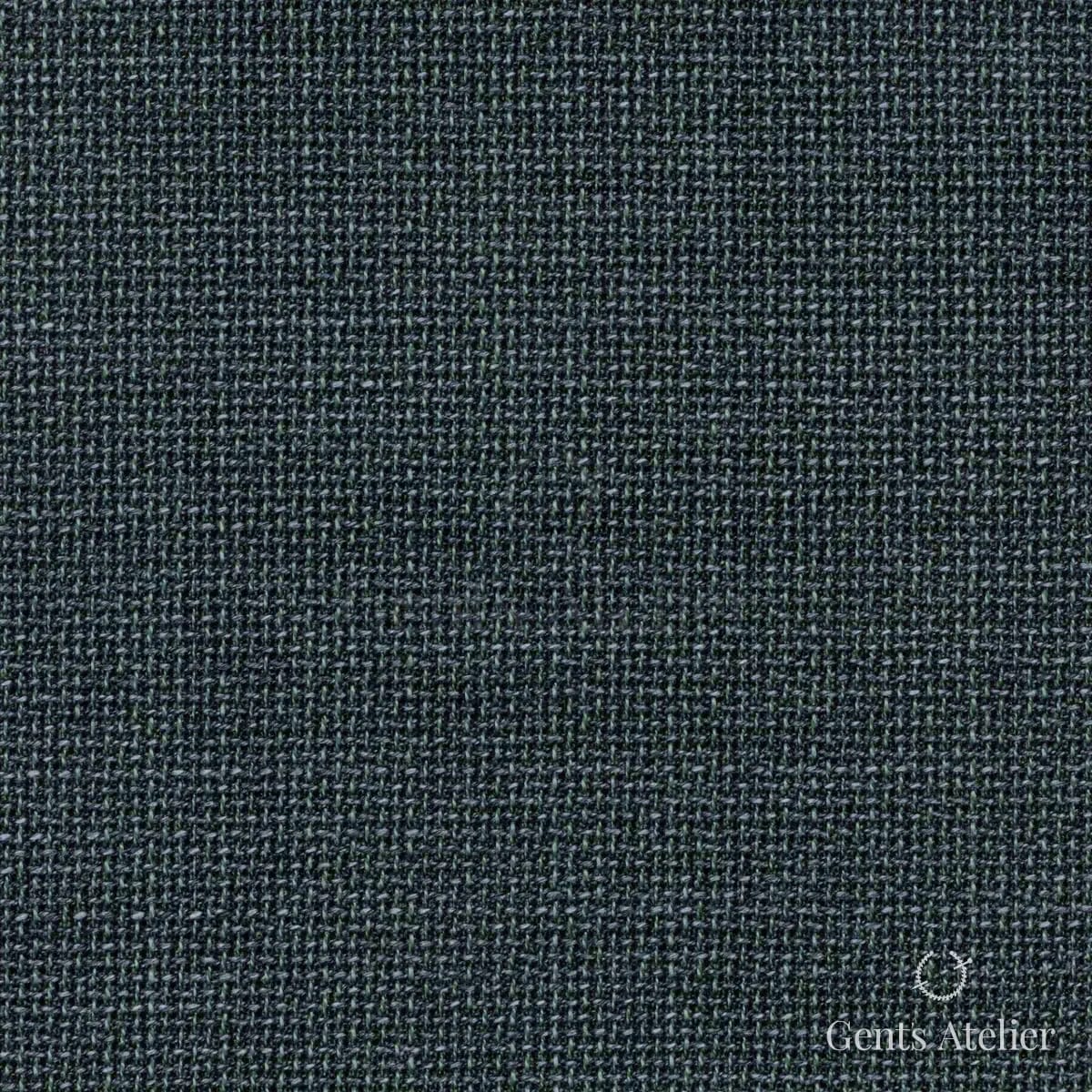 Костюм из Scabal 1502179 — тёмно-зелёный меланж, Шерсть + шёлк