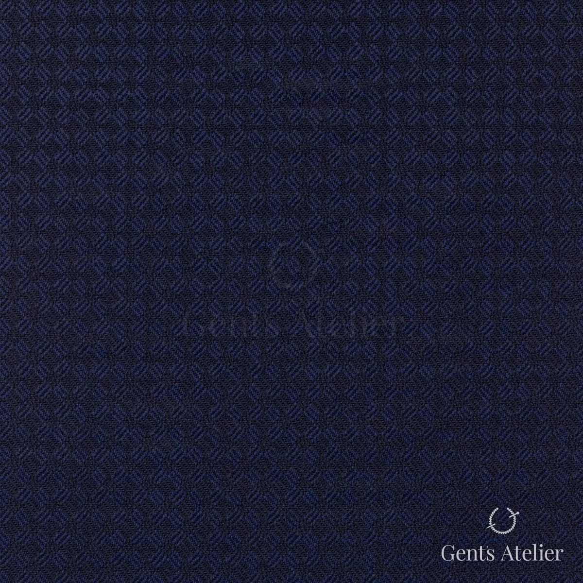 Костюм из Scabal 1501825 — тёмно-синий, почти чёрный (самотон, диагональное плетение)