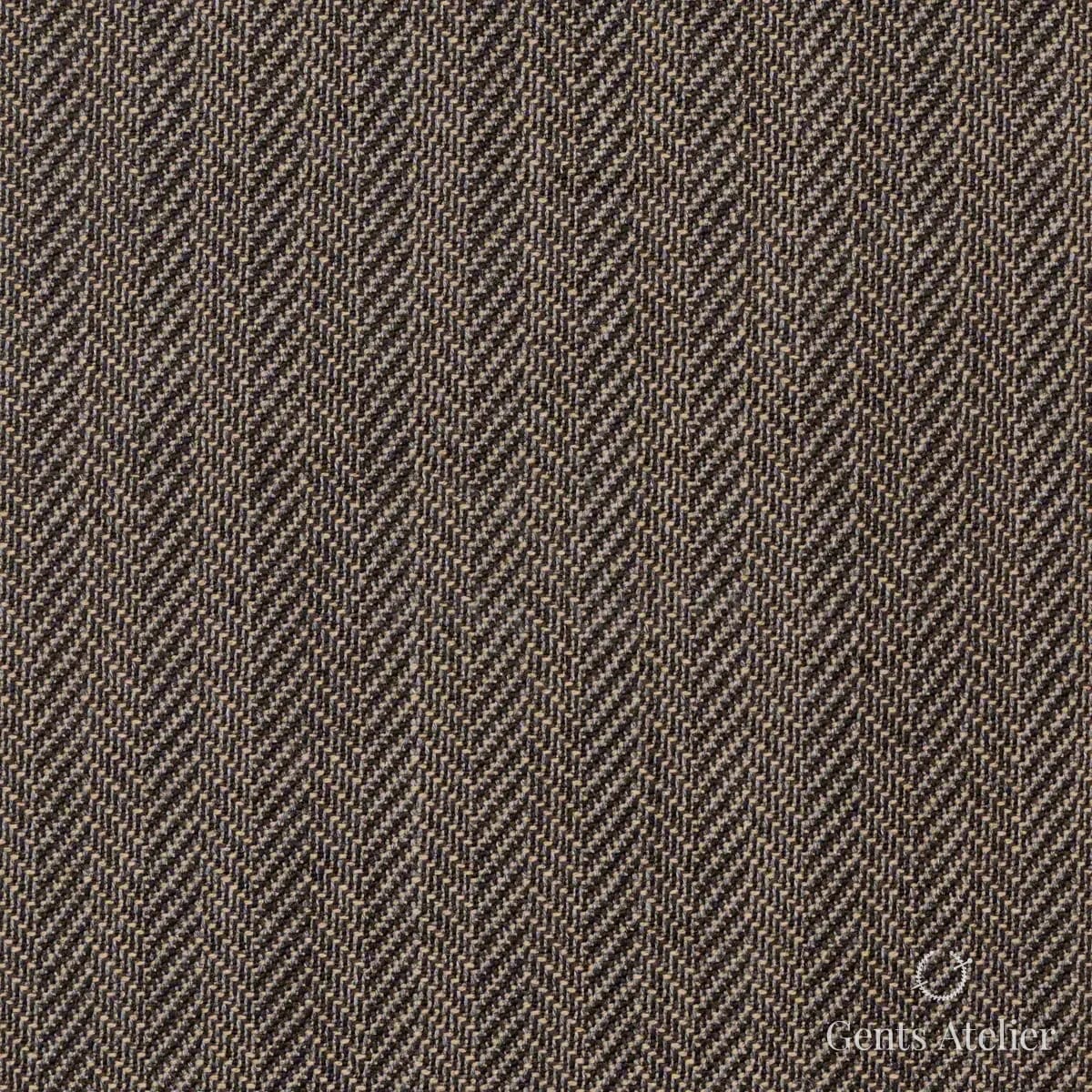 Зимний костюм из Scabal 1501545 — серо-коричневая (табачная) ёлочка