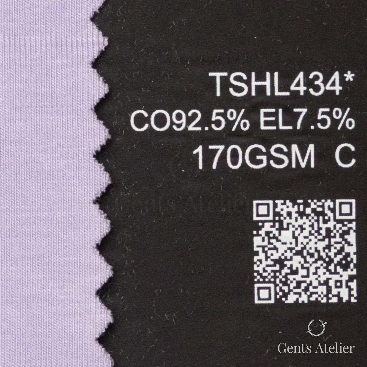Образец ткани Lucerne TSHL434* с этикеткой — Сиреневый