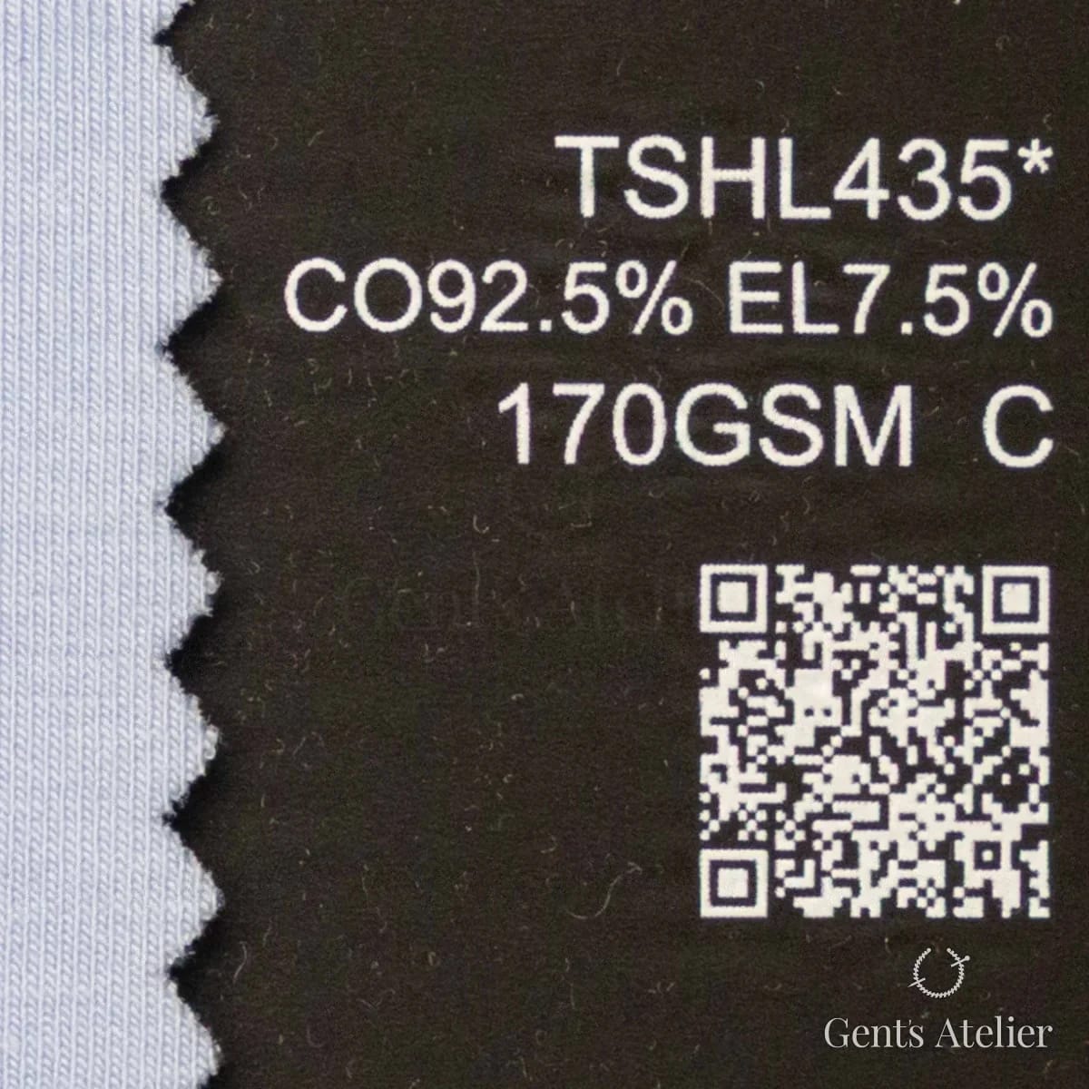 Образец ткани Lucerne TSHL435* с этикеткой — Голубой