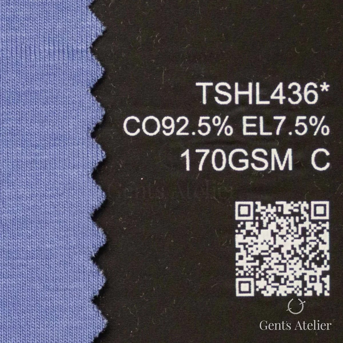 Образец ткани Lucerne TSHL436* с этикеткой — Синий