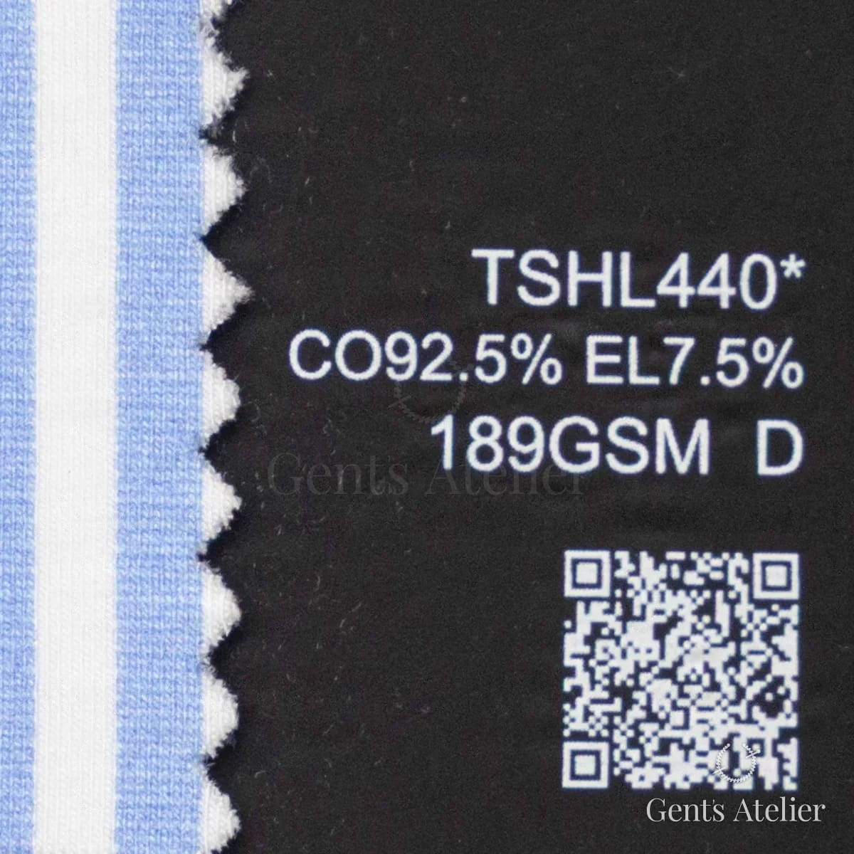 Образец ткани Lucerne TSHL440* с этикеткой — Белый / Голубой
