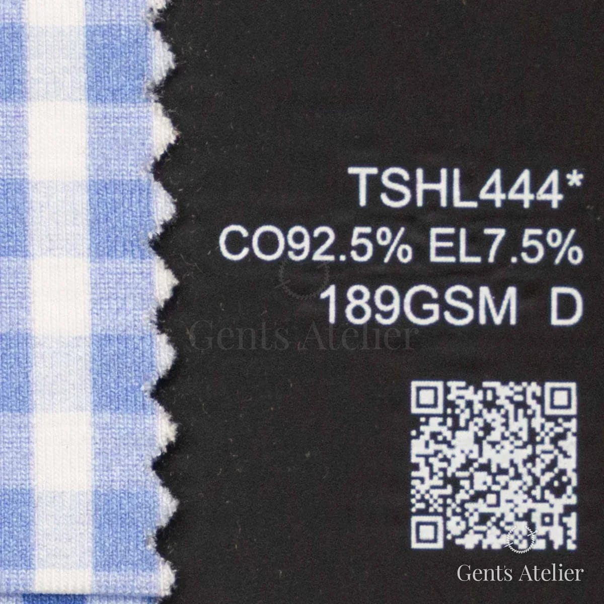 Образец ткани Lucerne TSHL444* с этикеткой — Белый / Голубой