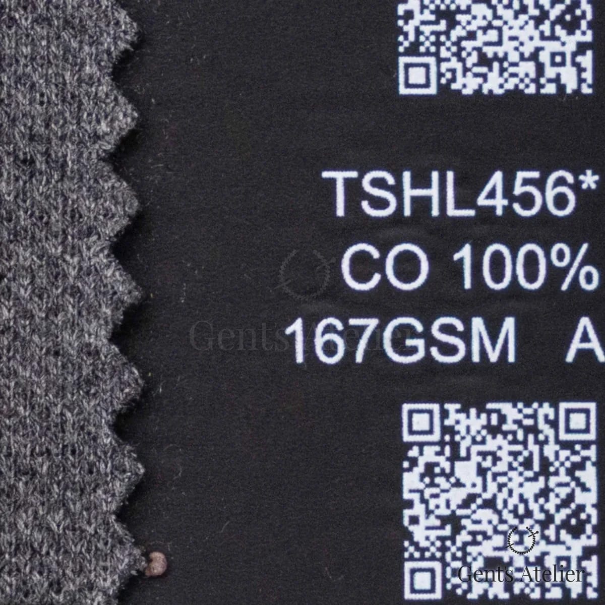 Образец ткани Lucerne TSHL456* с этикеткой — Тёмно-серый