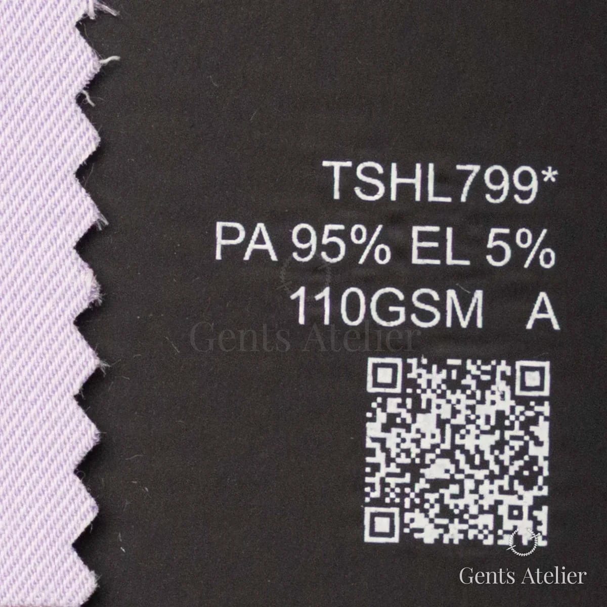 Образец ткани Lucerne TSHL799* с этикеткой — Сиреневый