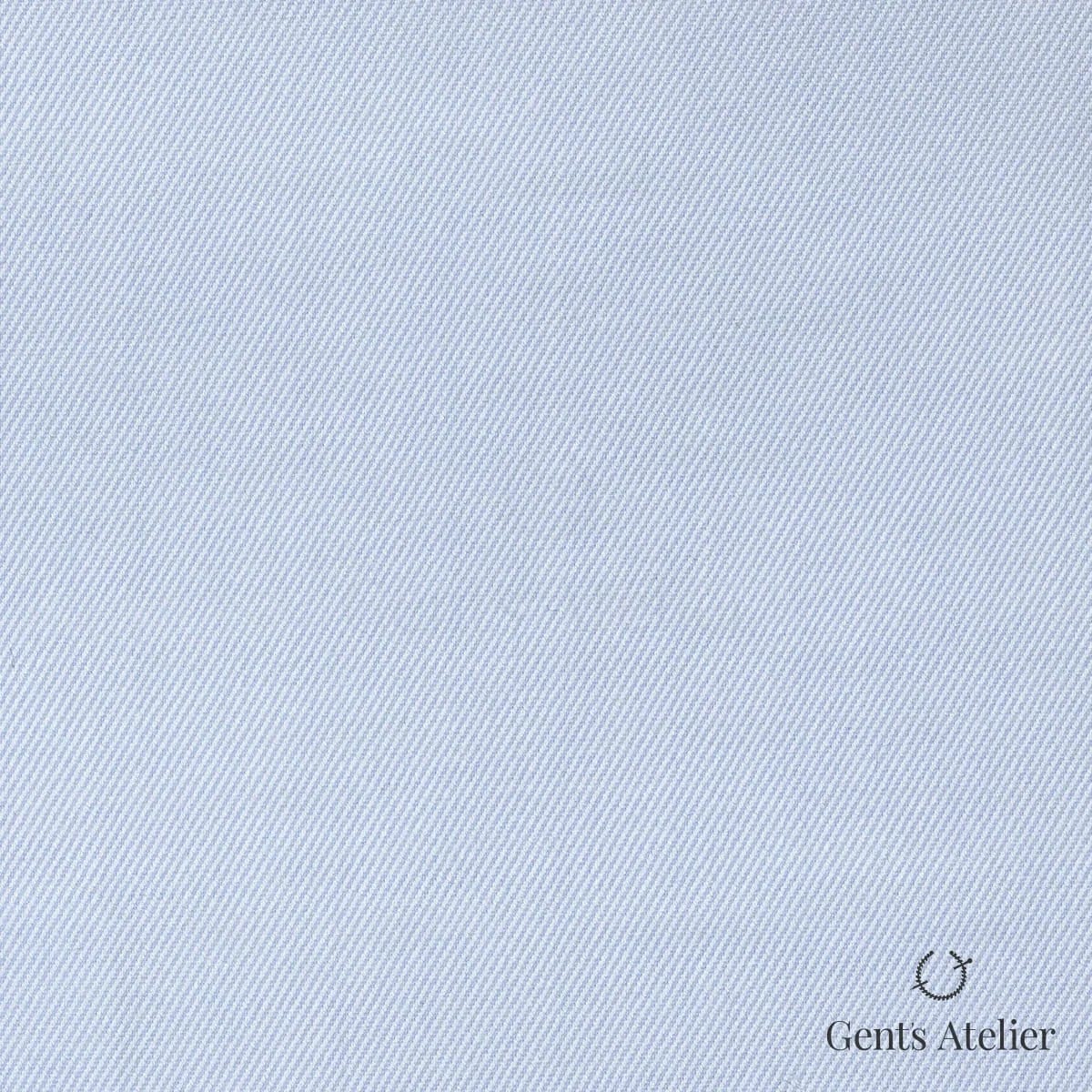 Сорочка из European Business Collection SAY536A — светло-голубой однотонный, диагональный твил, 96.1%Cotton3.9%Polyolefin elastic fiber
