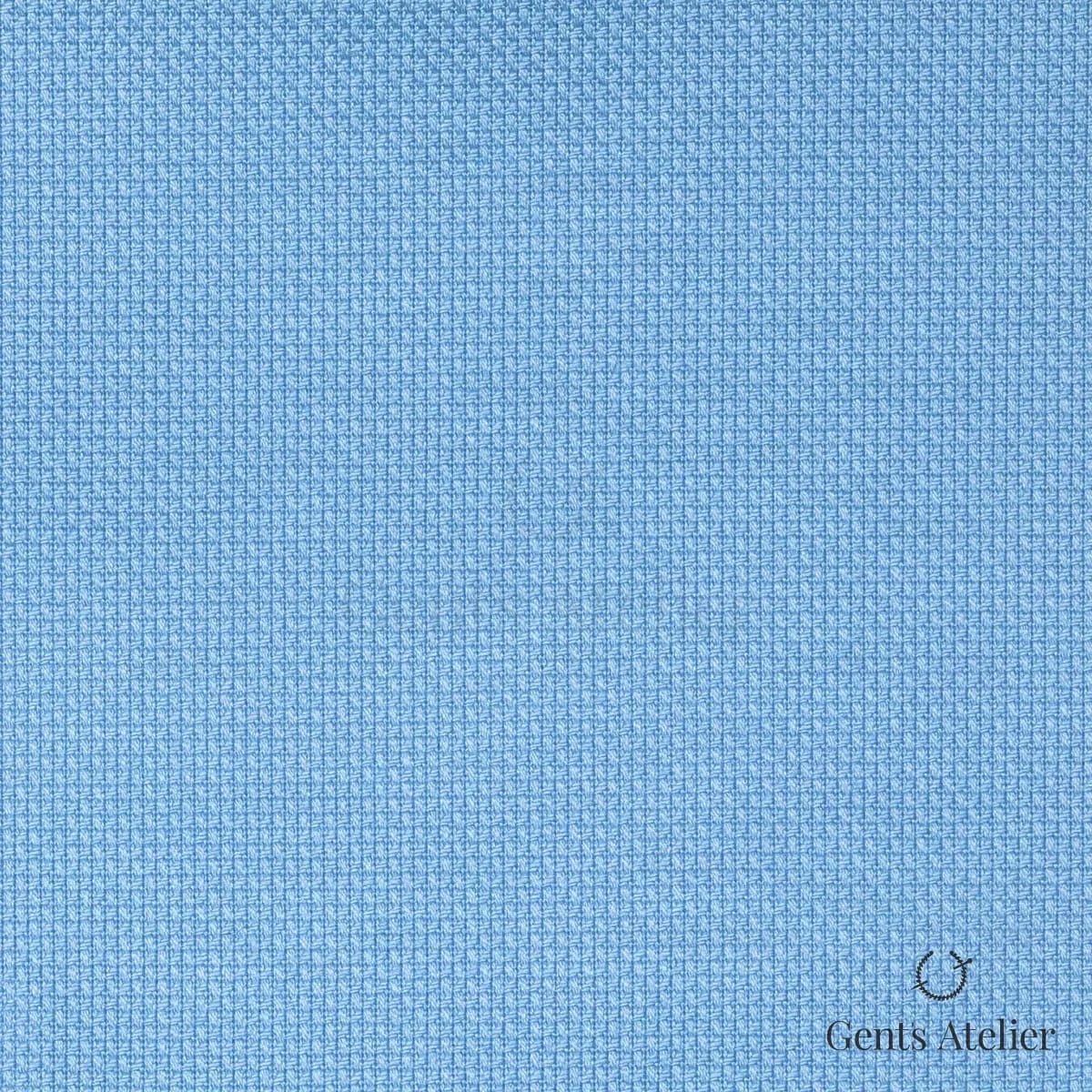 Сорочка из European Business Collection SAZ795A — синий (васильковый) однотонный, рельефное переплетение, 100% Хлопок