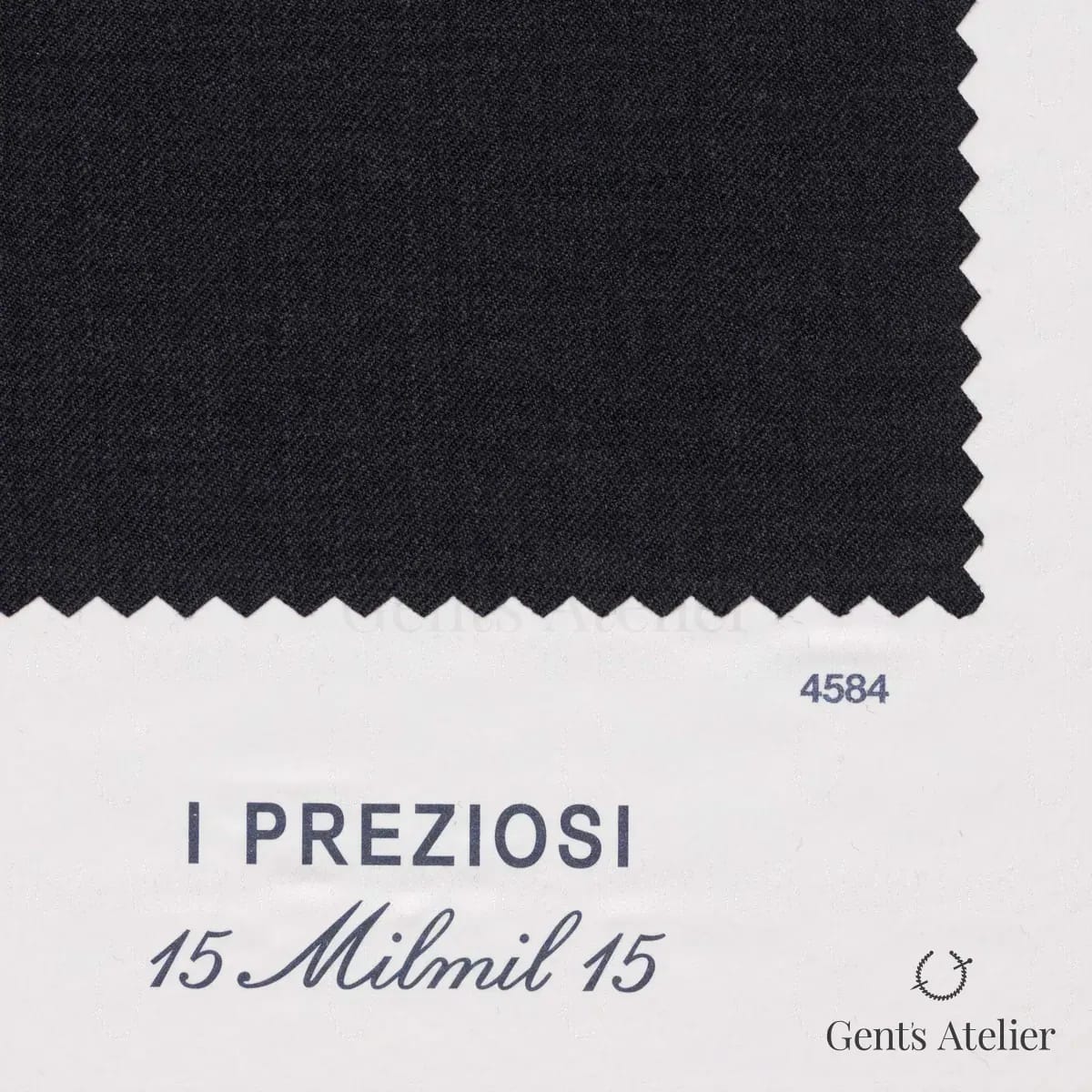 Образец ткани Ermenegildo Zegna 4584 с этикеткой, графитовый