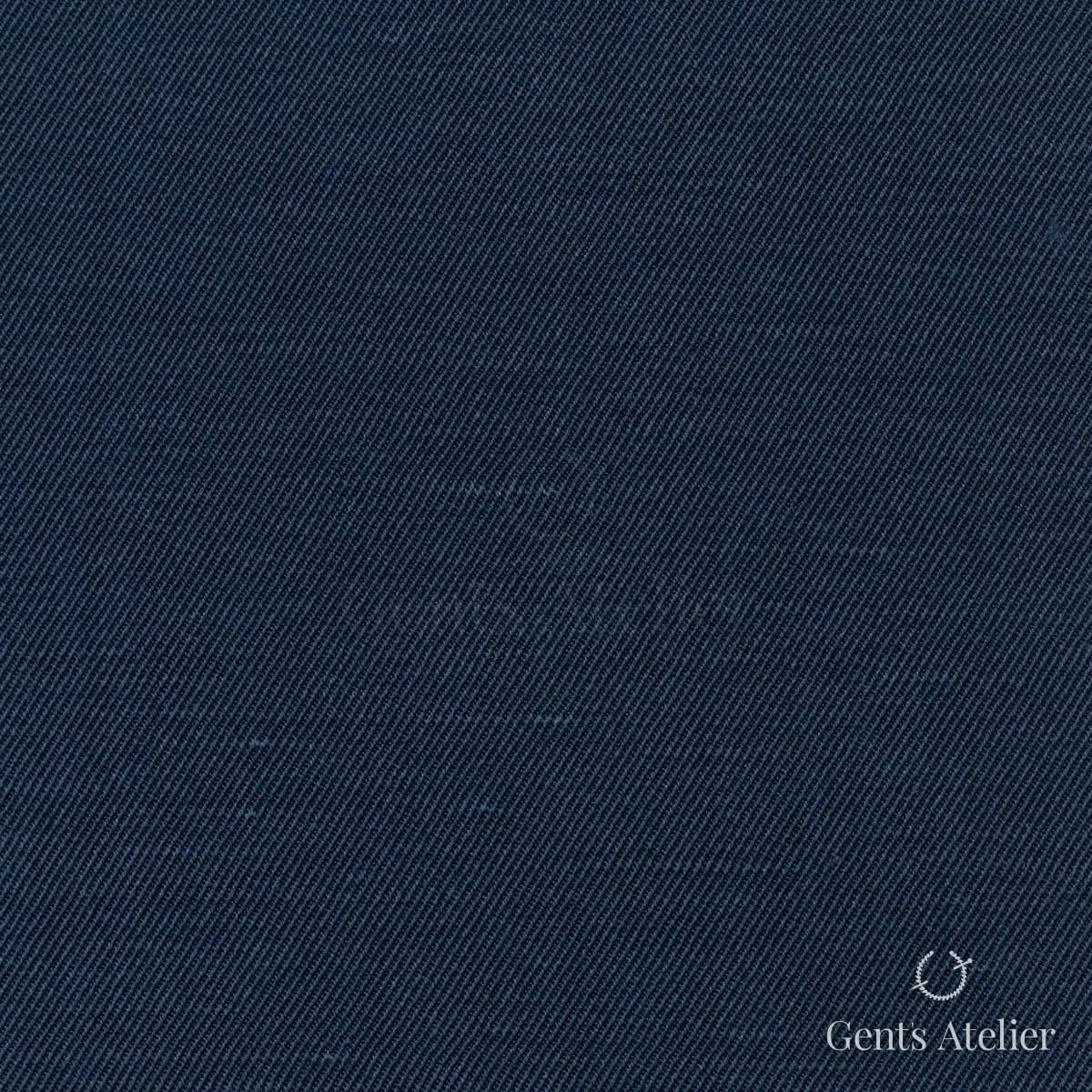Костюм из Ermenegildo Zegna 59216 — тёмно-синий, 62% шёлк, 38% лён