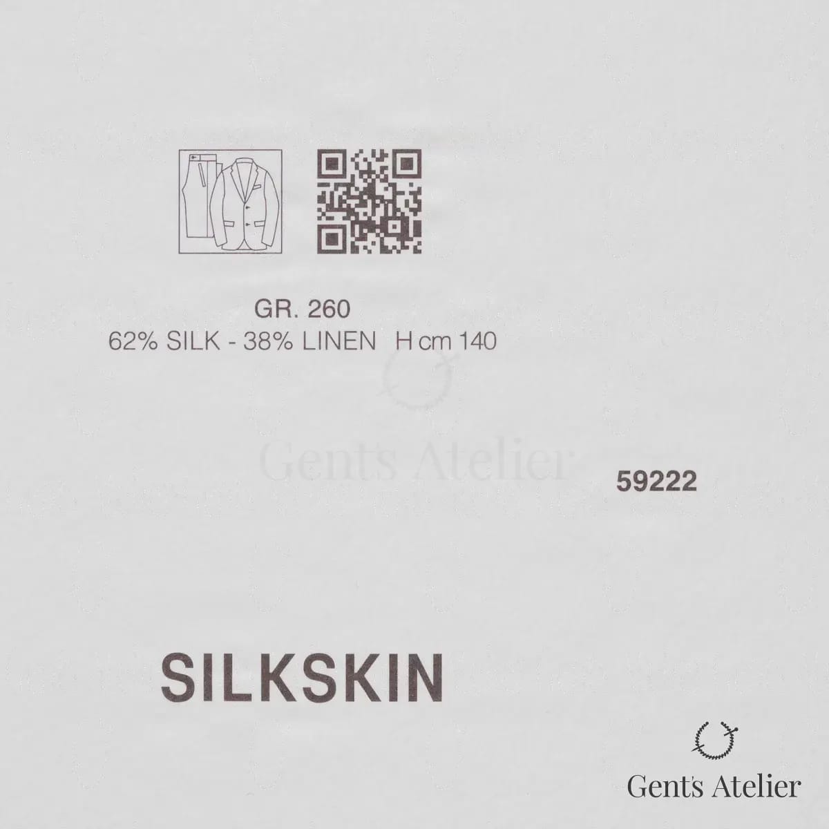 Образец ткани Ermenegildo Zegna 59222 с этикеткой, молочный