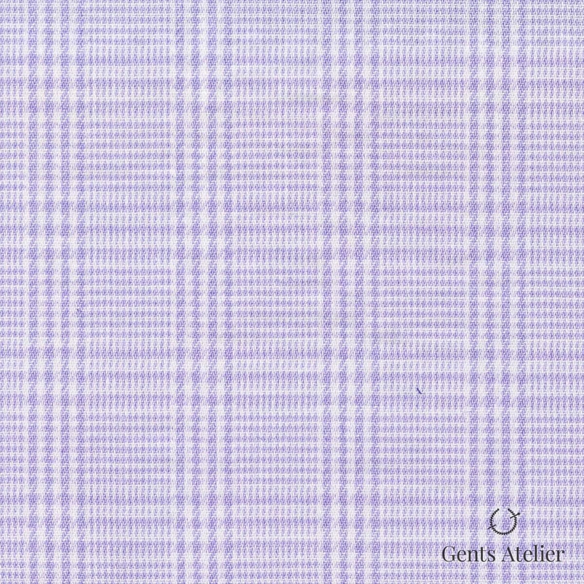 Сорочка из Geneva TSCL048 — Белый / Сиреневый, 100% хлопок