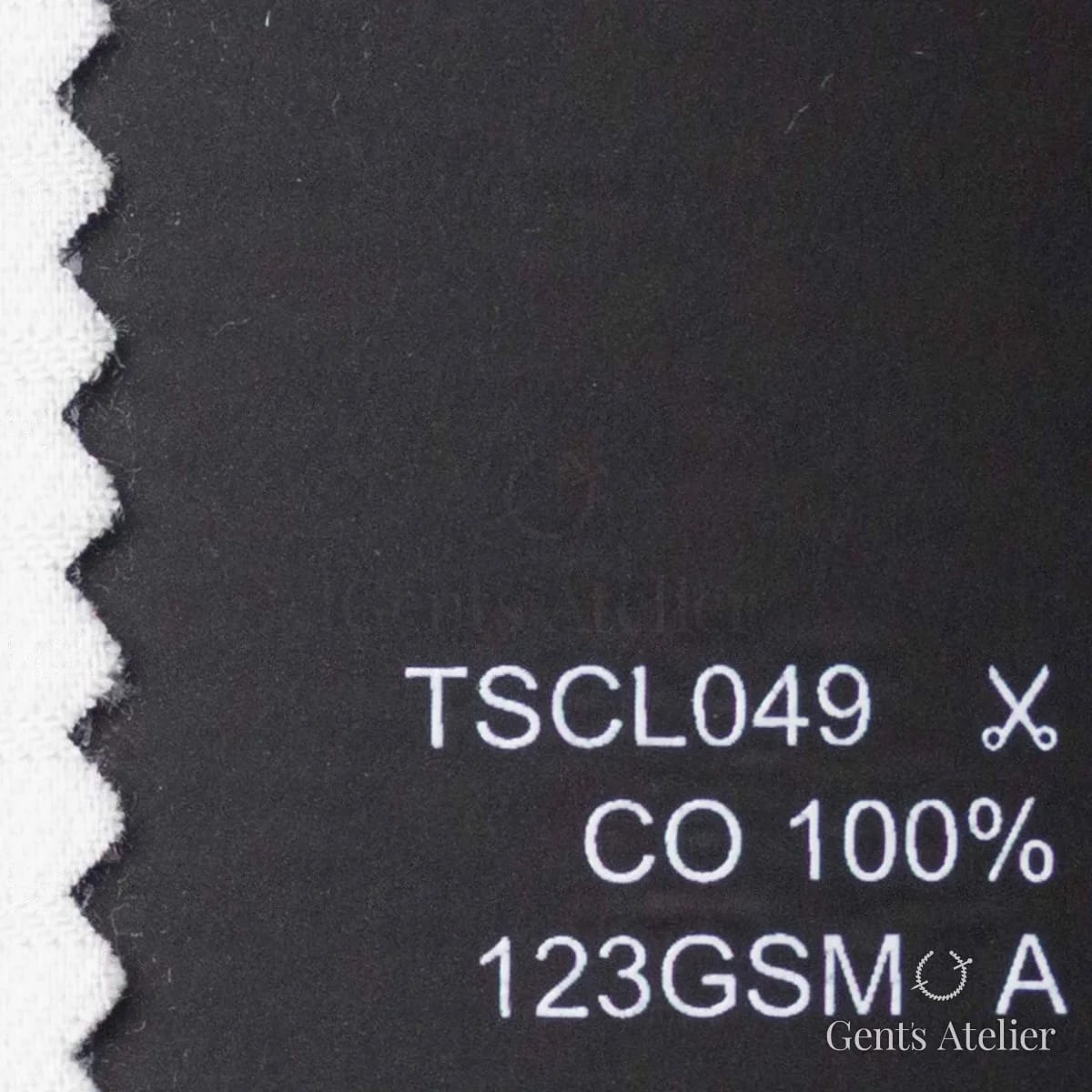 Образец ткани Geneva TSCL049 с этикеткой — Белый