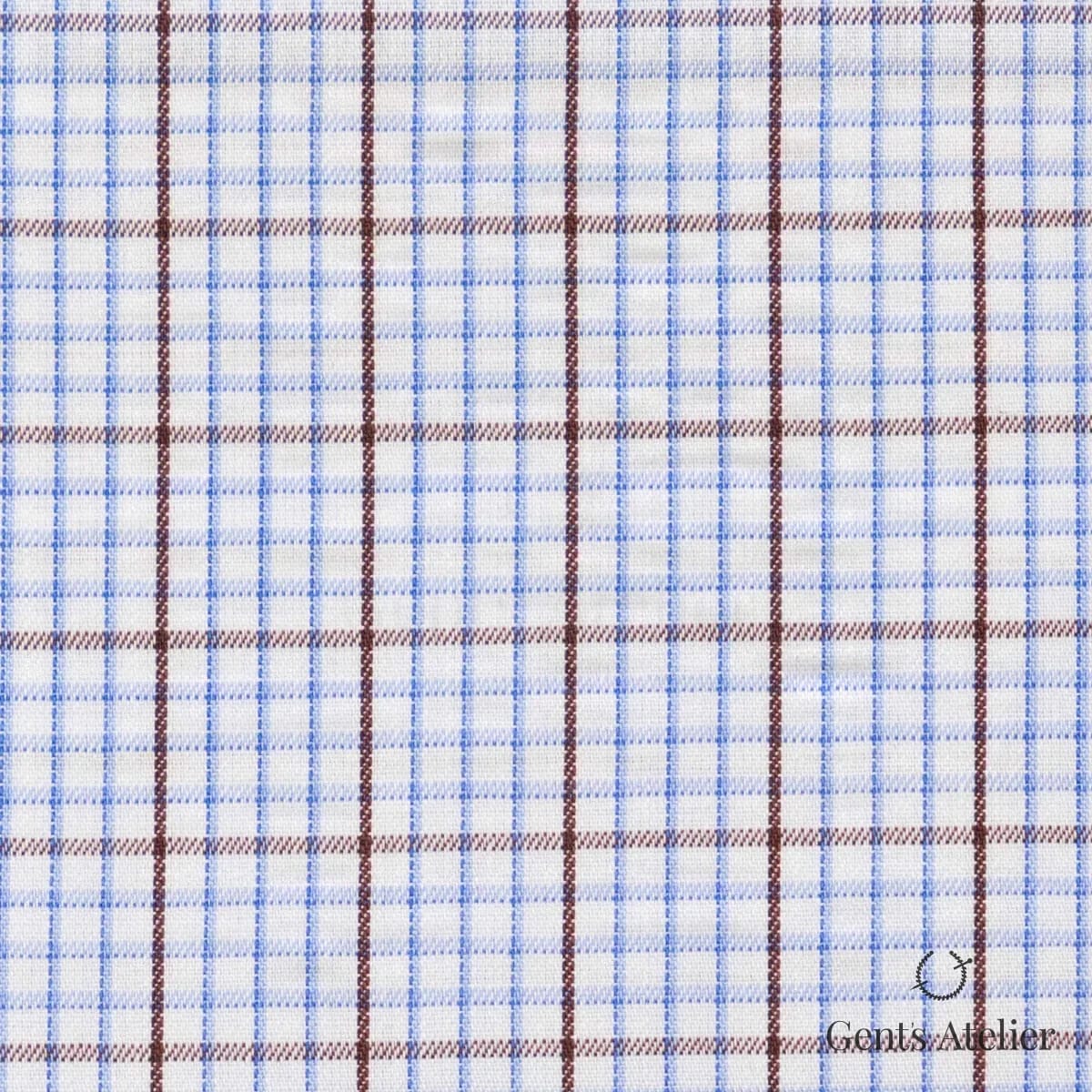Сорочка из Geneva TSCL066 — Белый / Коричневый, 100% хлопок