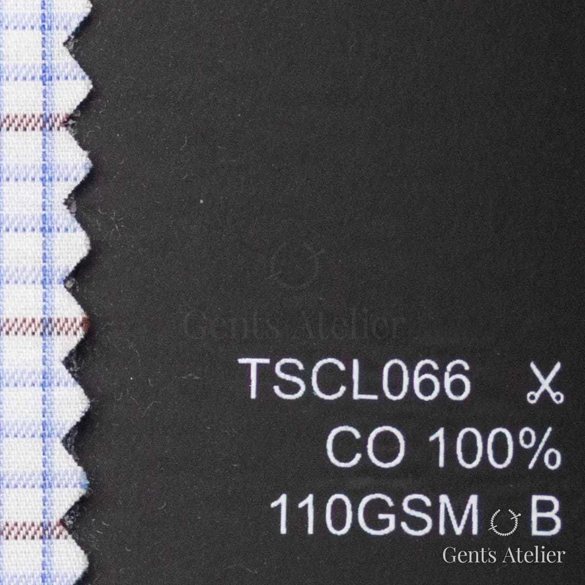 Образец ткани Geneva TSCL066 с этикеткой — Белый / Коричневый