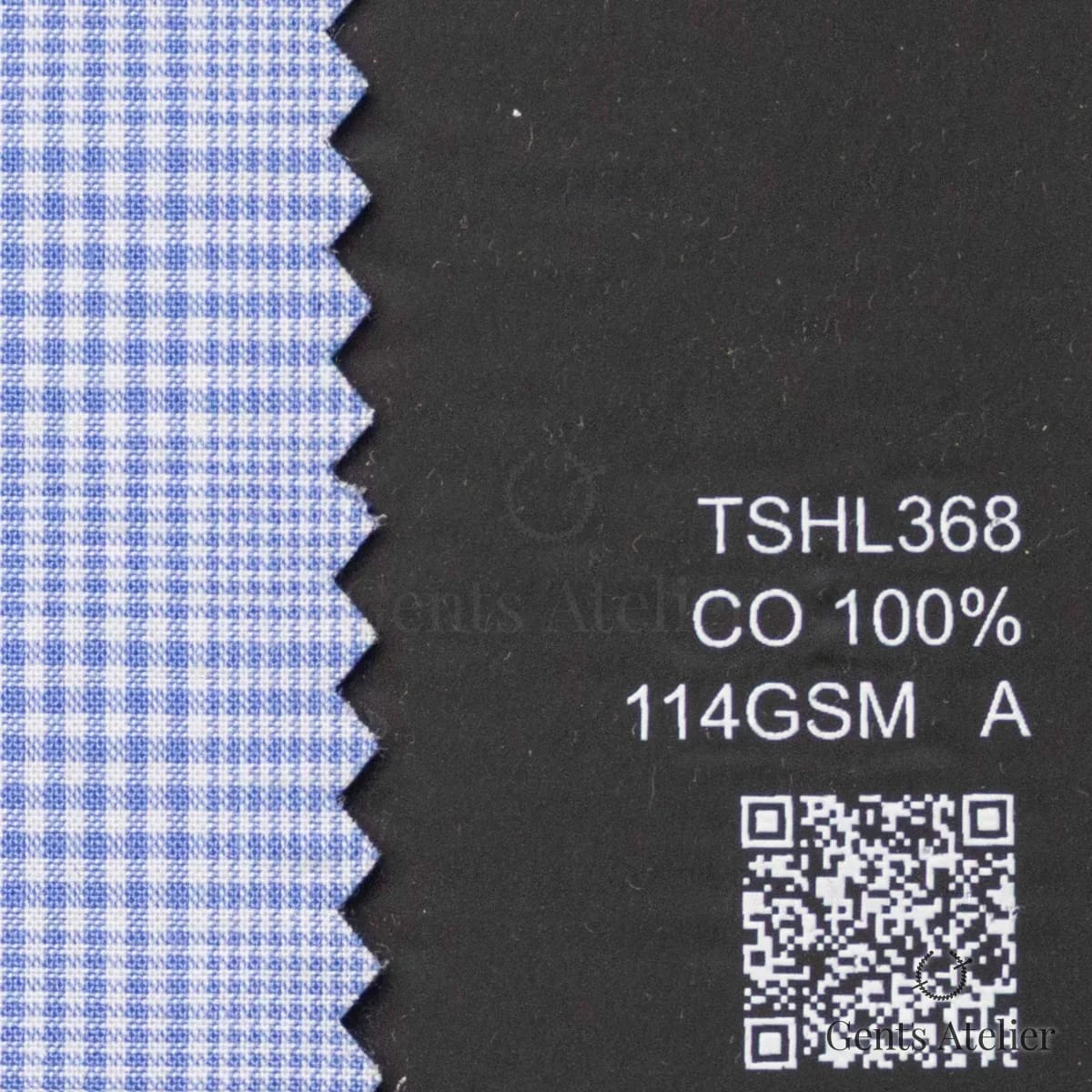 Образец ткани Geneva TSHL368 с этикеткой — Белый / Синий