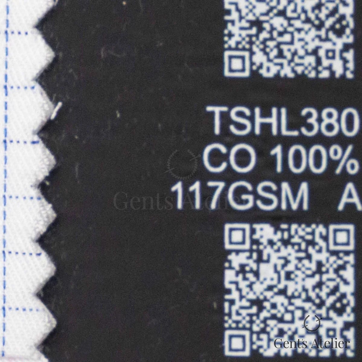 Образец ткани Geneva TSHL380 с этикеткой — Белый / Синий