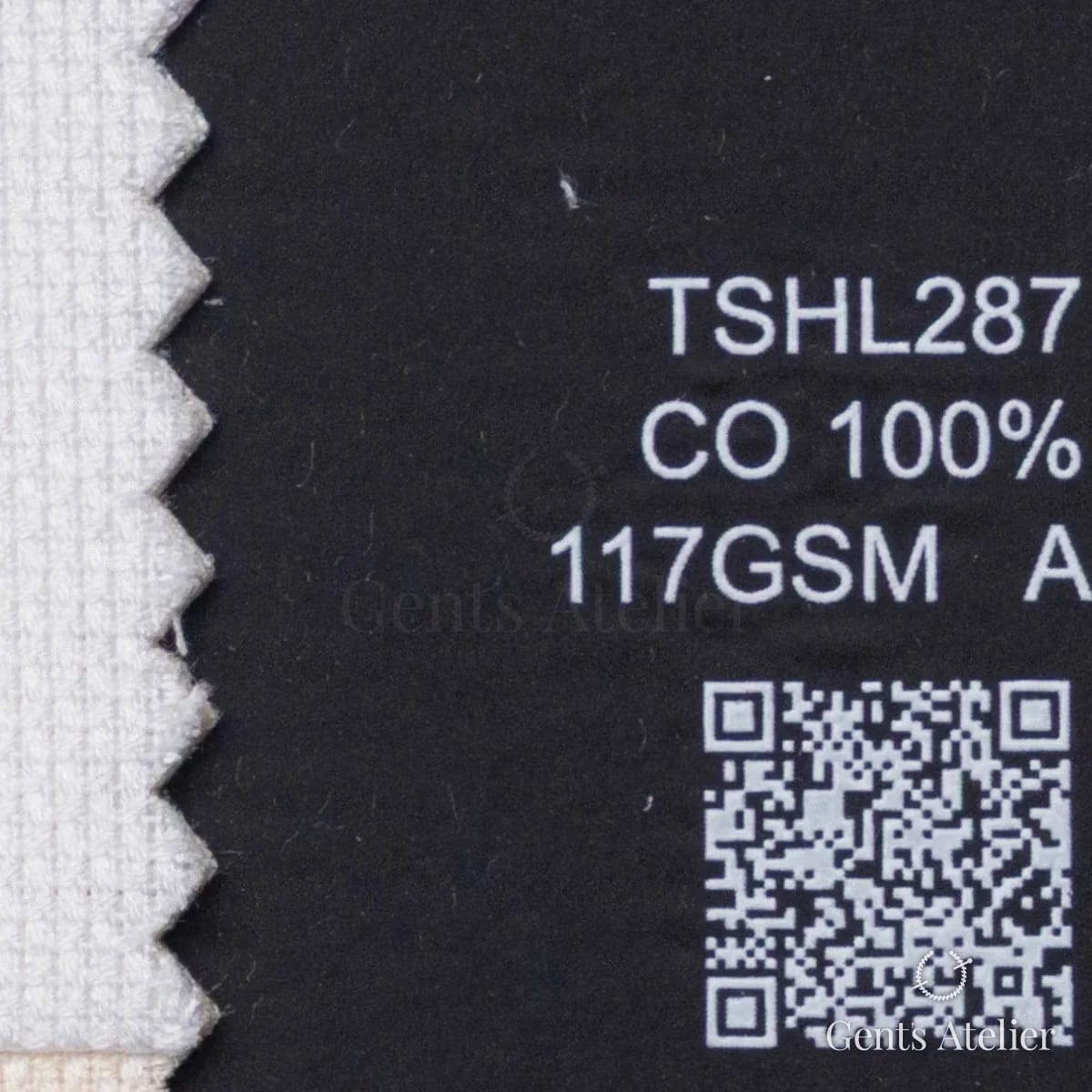 Образец ткани Geneva TSHL287 с этикеткой — Белый