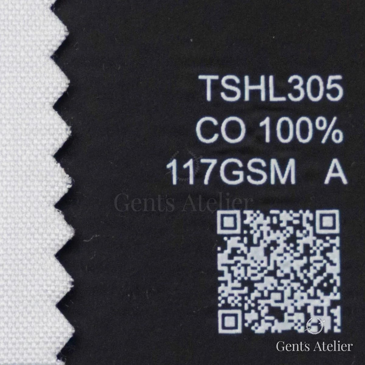Образец ткани Geneva TSHL305 с этикеткой — Белый
