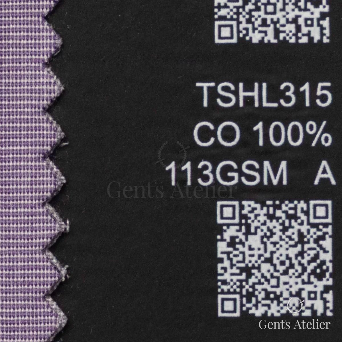 Образец ткани Geneva TSHL315 с этикеткой — Фиолетовый