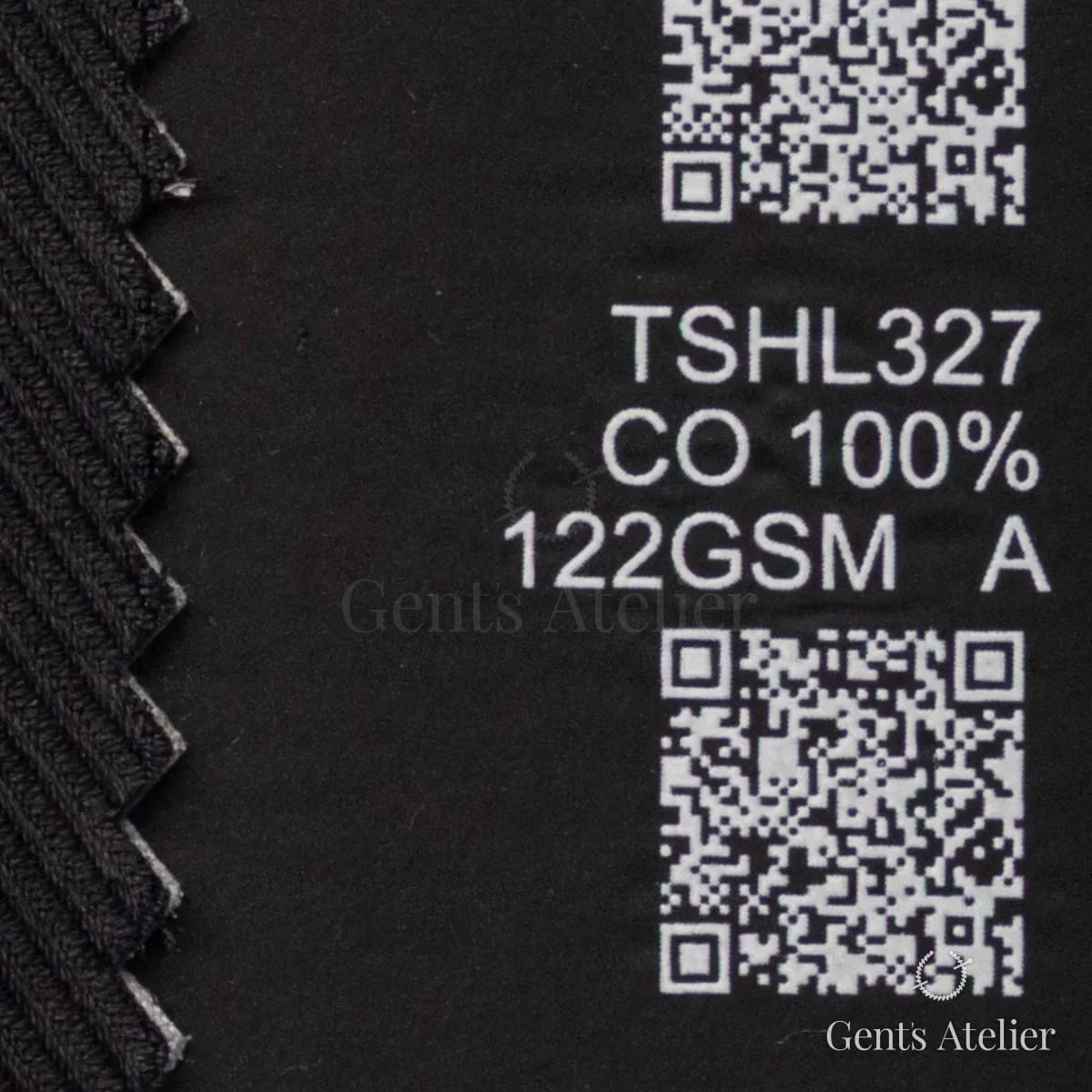 Образец ткани Geneva TSHL327 с этикеткой — Тёмно-синий