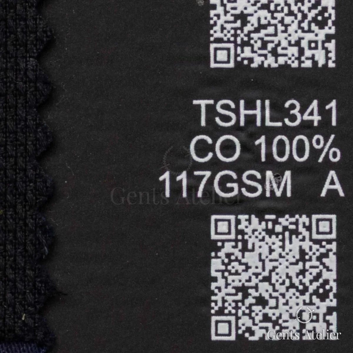 Образец ткани Geneva TSHL341 с этикеткой — Тёмно-синий