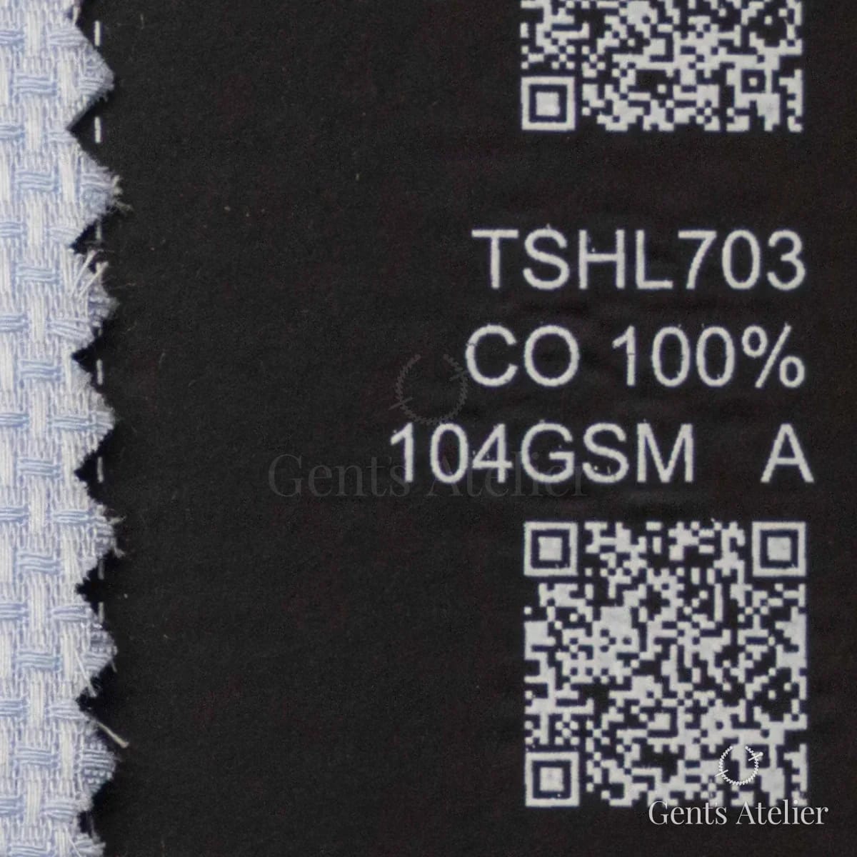 Образец ткани Geneva TSHL703 с этикеткой — Голубой