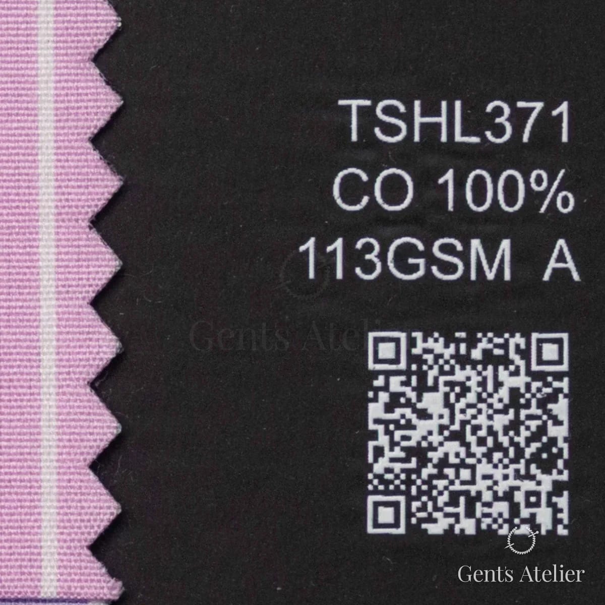 Образец ткани Geneva TSHL371 с этикеткой — Розовый / Белый