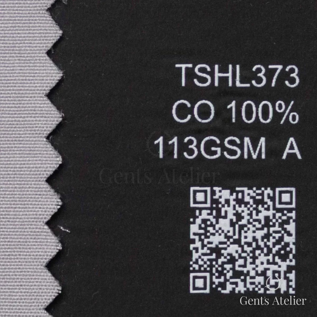 Образец ткани Geneva TSHL373 с этикеткой — Серый / Белый