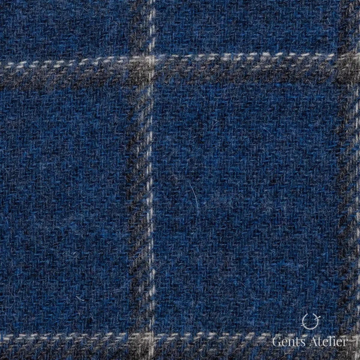 Зимний костюм из Holland & Sherry 8821004 — синий, 100% шерсть