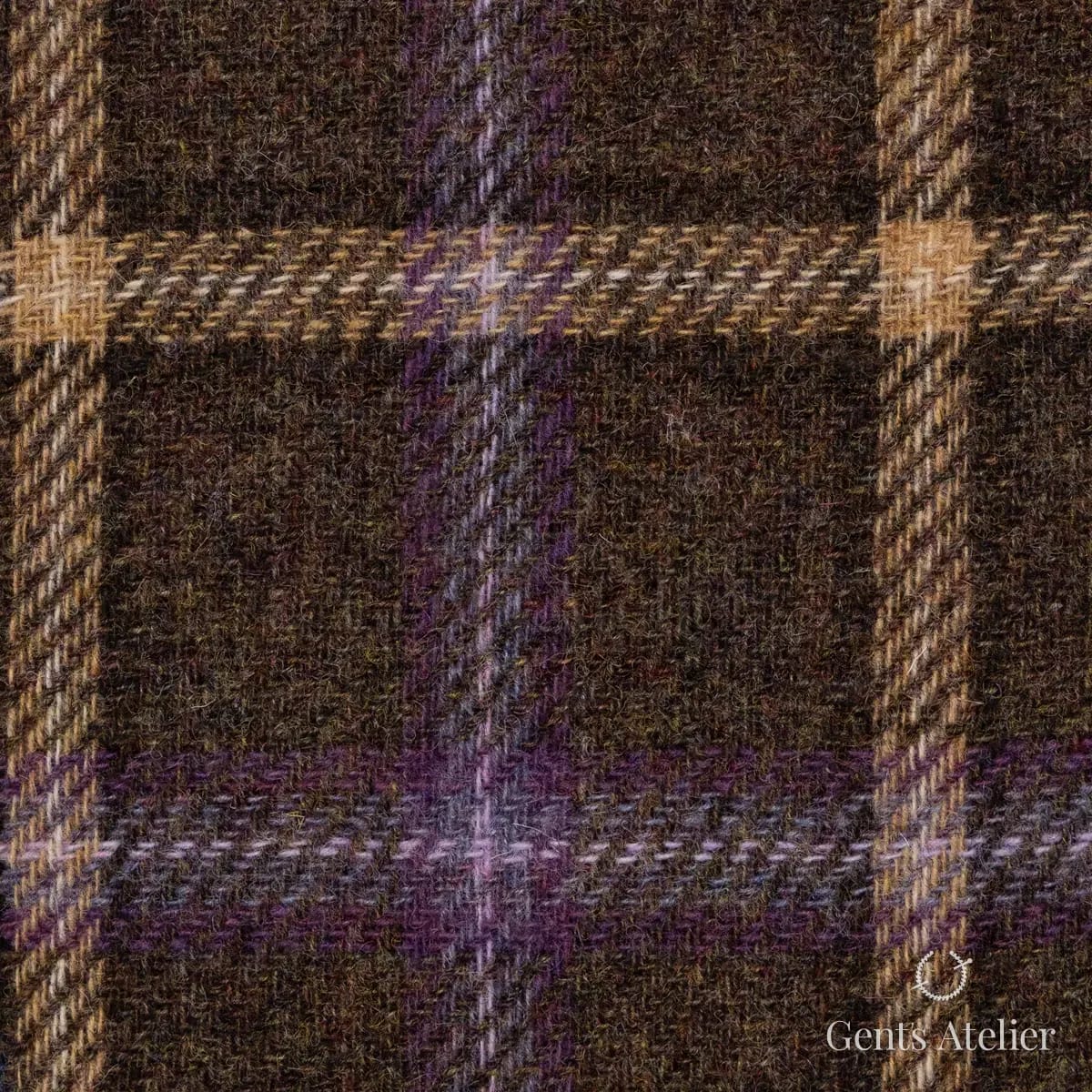 Зимний костюм из Holland & Sherry 8821009 — коричневый, 100% шерсть