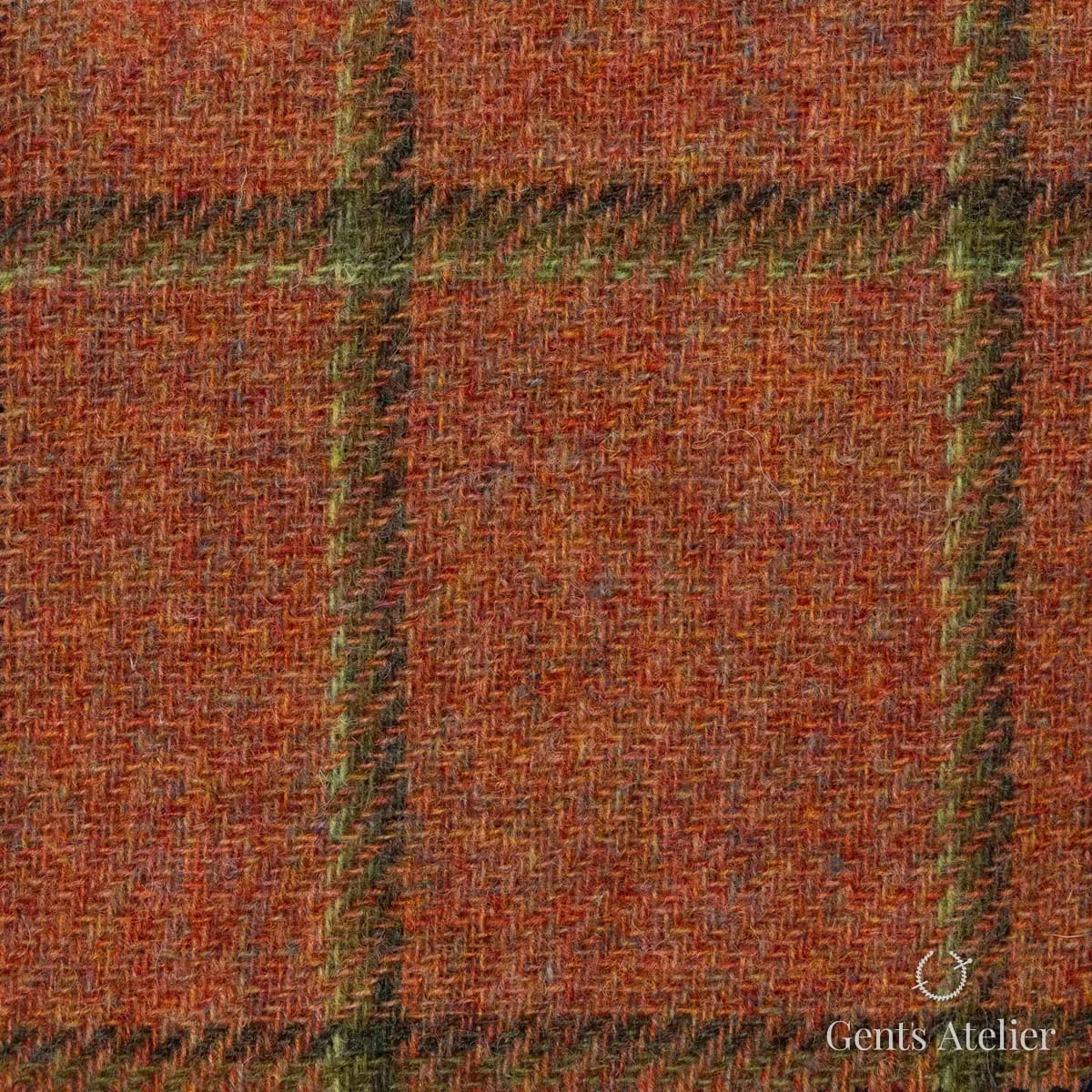 Зимний костюм из Holland & Sherry 8821020 — оранжевый, 100% шерсть