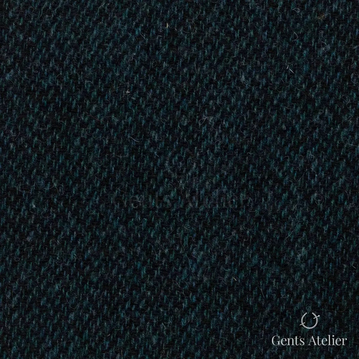 Зимний костюм из Holland & Sherry 8821032 — тёмно-бирюзовый, 100% шерсть