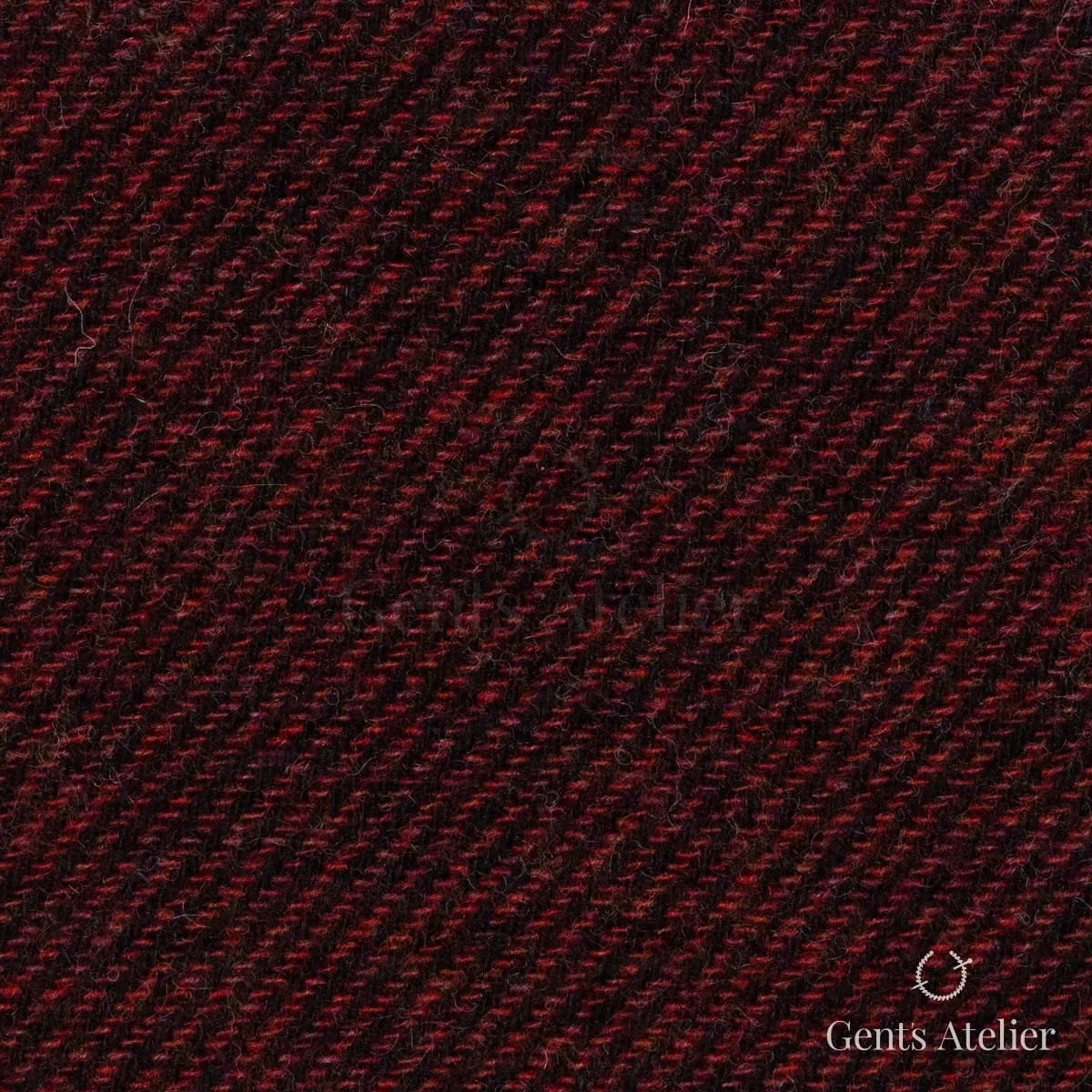 Зимний костюм из Holland & Sherry 8821034 — красный, 100% шерсть