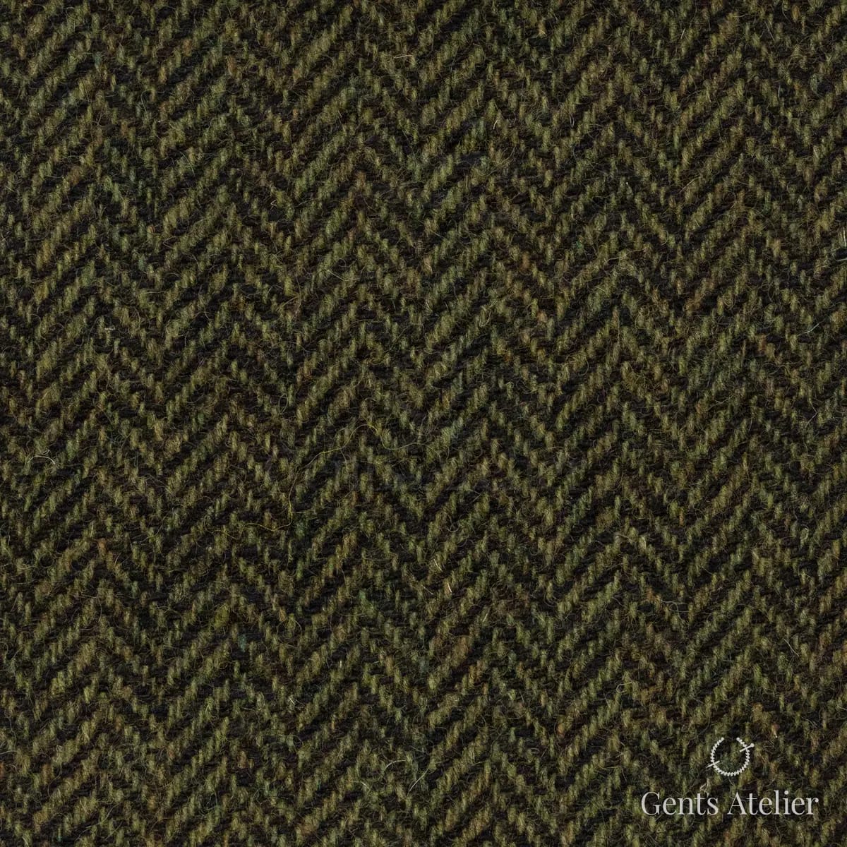 Зимний костюм из Holland & Sherry 8821100 — зелёный, 100% шерсть