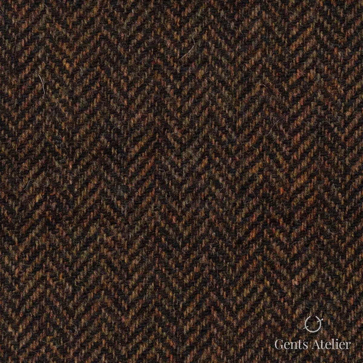 Зимний костюм из Holland & Sherry 8821102 — тёмно-коричневый, 100% шерсть