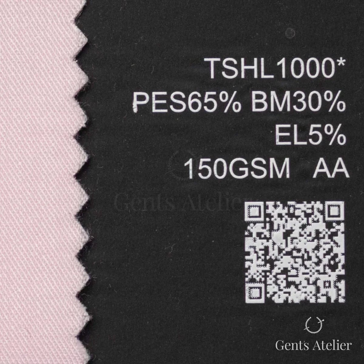 Образец ткани Iniziare TSHL1000* с этикеткой — Розовый
