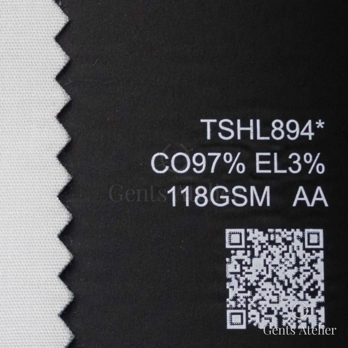 Образец ткани Iniziare TSHL894* с этикеткой — Белый